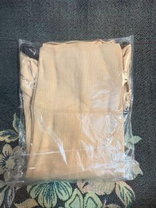 Cute Beige Long Sleeve Top