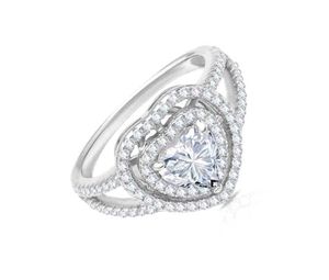 Real 925 Silver Heart Ring