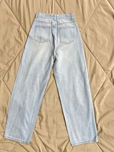 High Waist Straight Leg Jeans