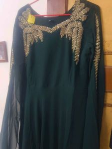Emerald Green Embellished Dress