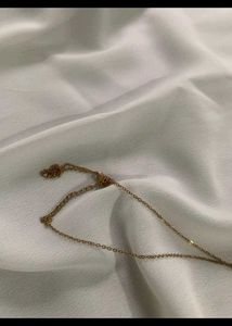 Rose Gold Chain with Black Heart Pendant