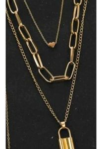 Gold Layered Necklace Set