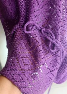 Nice Knitted Purple Top