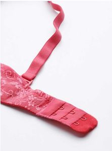 Coral Lace Push-Up Bra