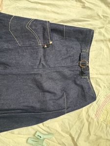 Denim Midi Skirt