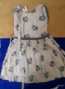 Floral Grey frock (4-6yrs)