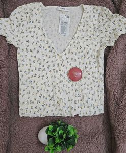 MANGO Women Cropped Top