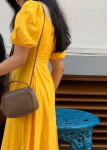 Yellow Midi Summer Dress