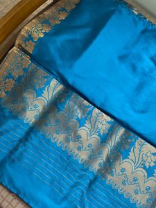 Elegant Blue Silk Saree