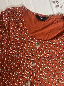 Floral Brown Top