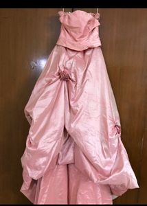 Pink Taffeta Ball Gown