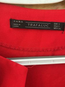 Zara Trafaluc Jumpsuit red