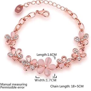 Rose Gold Flower Bracelet