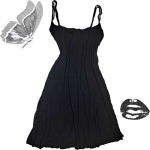Black Lounge Slip Dress
