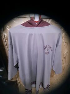 Drop Shoulder Hooded Tshirt