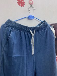 Blue Casual Pants