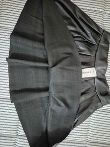 Black Faux Leather Skirt
