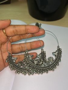 Silver Tone Hoop Earrings