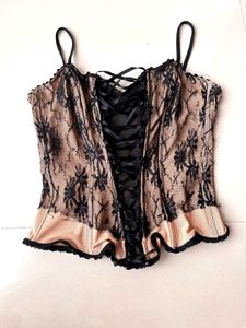Ziczac Lace Trim Top