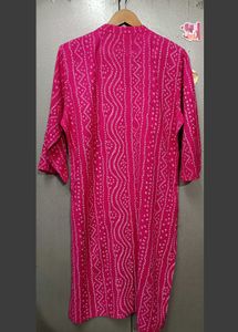 Pink Printed Kurta