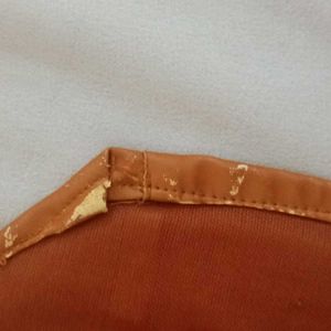 Brown Faux Leather top