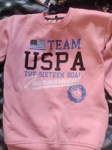 USPA Pink Graphic Sweatshirt