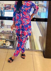 Floral Print Kurta Set