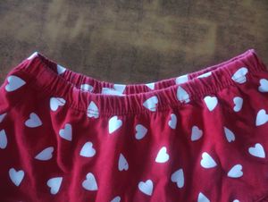 Baby Girl Heart Printed Skirt