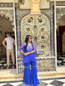 Gorgeous Blue Indian Outfit