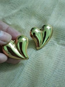 Gold Heart Earrings