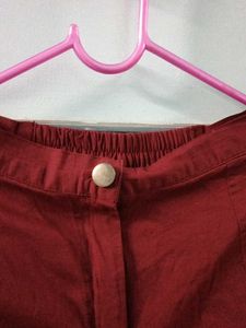 Stylish Maroon Trousers