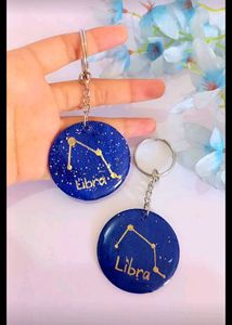 Custom Zodiac Sign Keychain