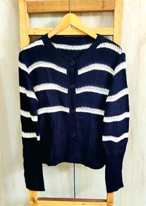 Black &amp; White Design Sweater Size-36-38