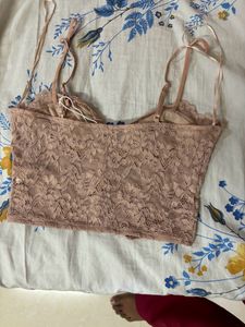 Zara Corsetry Inspired Lace Top