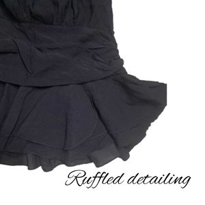 Luxury High Fashion Runway Black Mini Dress