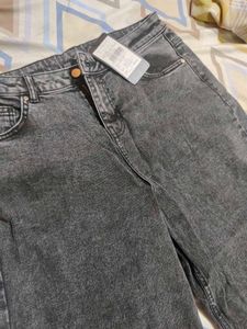 Acid Wash Wide Leg Jeans