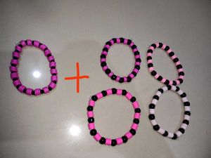 Colorful Beaded Bracelets - 4 +1free