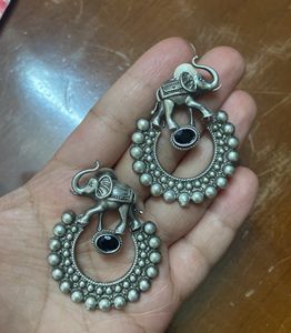 Brand New Oxidised Silver Earrings