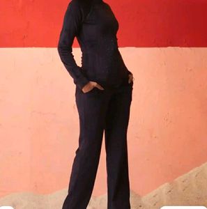 Stylish Navy Blue Co-ord Set