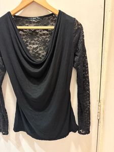 Cowl Neck Beautiful Lace Top
