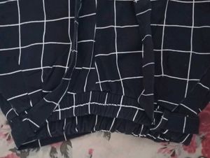 Checkered Pants with Tie