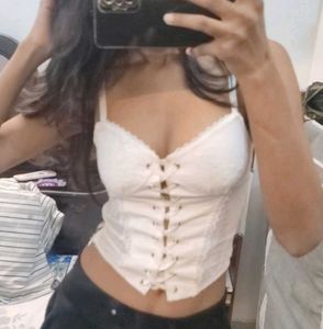 Y2K Lace Corset Top