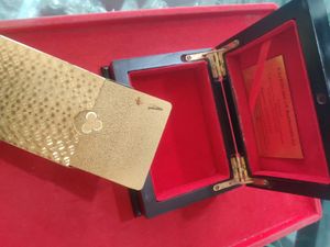 Gold Playing Cards Set Wth Box 🎁