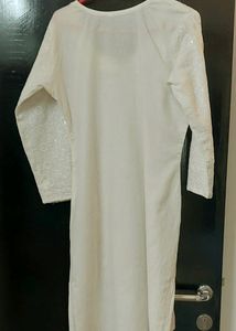 White Embroidered Kurti