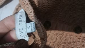 Brown Puffed Sleeve Top