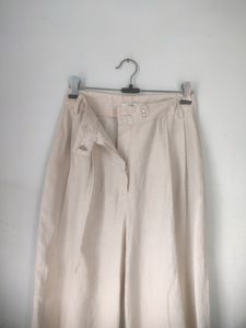 LINEN OFF WHITE TROUSER