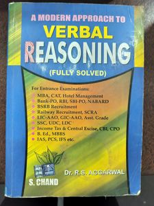 S Chand Verbal Reasoning
