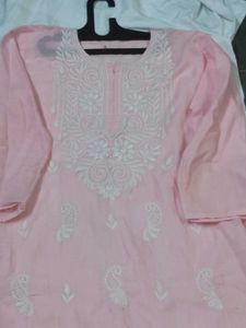 Pretty,Pink Clr, Embroidery Top🌸