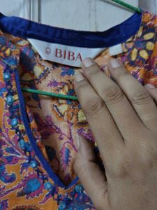 🌸 Biba Multicolored Floral Kurta | Size 38-40 🌸