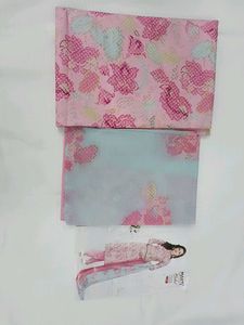 Floral Print Unstitched Suit
